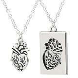 CMBSSTFC Trend Halskette Anhänger Kette Männer Frauen Schmuck 2pcs Set Vintage Puzzle Paar Halskette Herz Halskette Valentinstag Halskette
