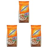 Ovomaltine Crunchy Protein Müsli Plus - Knusper- mit Haferflocken - Cerealienmischung mit 22 Prozent Protein, ein Drittel weniger Zucker und unvergleichlichem Crunch (1 x 300g) (Packung mit 3)