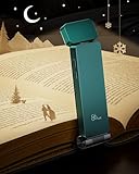 86lux Leselampe Buch Klemme，Wiederaufladbare Buchlampe zum Lesen im Bett，Ultraleichte LED Klemmlampe mit 3 Bernsteinfarben und Stufenlosem Dimmen für Nachtlesen für Buchliebhaber, Kinder,Grün