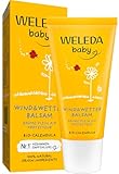 WELEDA Bio Baby Calendula Wind & Wetter Balsam - Naturkosmetik Gesichtscreme & Handcreme mit Mandelöl & Sesamöl zum Schutz empfindlicher & trockener Baby Haut vor rauer Witterung & Kälte (1x 30 ml)