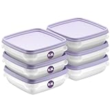 SmartStore Frischhaltedosen mit Deckel und Kühlschrank Organizer 0.3L 6er Set | Geeignet für Kühlschrank und Gefrierschrank | BPA freie meal prep boxen