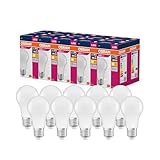 Osram LED Star Value Classic A60 LED Lampe für E27 Sockel, Birnenform, FR, 806 Lumen, warmweiß (2700K), Ersatz für herkömmliche 60W Glühbirnen, nicht dimmbar, 10er-Pack, White