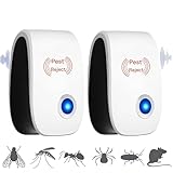 Bugshield Milben Stecker | Spinnenabwehr Ultraschall SchäDlingsbekäMpfer, Bugshield 2025 - Milben Entfernen In 5 Sekunden, Pest Control Repeller für Mücken, Spinnen, Kakerlaken, Mäuse (2)