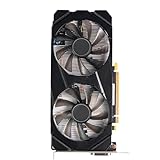 Docooler GTX1660 Super 6 GB Grafikkarte GDDR5 192 Bit Dual Fan Computergrafik GPU mit geringem Stromverbrauch für Gaming-Videobearbeitung mit 8 Pins und Mehreren Anschlüssen