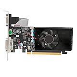 VBESTLIFE GT210 1 GB Einzellüfter-DVI-HDMI-VGA-Gaming-Grafikkarte, 64 Bit, DDR2, 532 MHz, PCI Express 2.0, Geräuscharme Grafikkarte für Desktop-PC