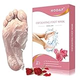 SDSM Fuß Maske für harte Haut,Keine Ergebnisse,VOLLE RÜCKERSTATTUNG,2 Paar Fuß Peeling Maske für tote Haut,Rissige Ferse Behandlung Socken,Pflanzenformel feuchtigkeitsspendende Socken