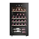 Haier HWS34GGH1 Weinklimaschrank 50 SERIE 3 / Für 34 Flaschen/WiFi & hOn-App / 1 Zone/Vibrationsarmer Kompressor/UV-undurchlässige Glastür / 4 Holzablagen/LED-Beleuchtung