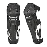 O'NEAL Knieprotektor Mountainbike MTB Downhill EU 2016/427 | Trail FR Carbon Look Knee Guard Schwarz Weiß Größe M