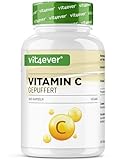 Vitamin C gepuffert - 365 Kapseln - Hochdosiert mit 1000mg Vitamin C - Pflanzlich fermentiert (pH-neutral, säurefrei, magenschonend) - Vegan