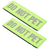 JOINPAYA 2 Stück Reflektierender Servicehund Aufnäher aus Nylon Selbstklebend Langlebig Sichtbar für Sicherheitsgeschirr und Hundeweste für Täglichen Einsatz und Ersatz