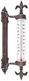 Esschert Design Fensterrahmenthermometer Gusseisen, braun, 5.5 x 9.4 x 29.5, TH84
