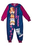 Paw Patrol Jumpsuit für Mädchen - Overall Kinder Pyjama Schlafanzug Langarm Pink/Blau (DE/NL/SE/PL, Numerisch, 122, 128, Regular, Pink/Blau)