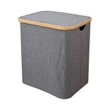DINESA Wäschekorb, faltbar, schmutziger Wäschekorb, abnehmbare Tasche, hohe Wäschekörbe, wasserdicht, für Waschküche, Schlafzimmer, A