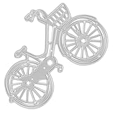 NUOBESTY Carbon Steel Stanzform Fahrrad Motiv Prägeschablone Langlebig Robust für Kartenherstellung Scrapbooking DIY Bastelarbeiten Kreativwerkzeug aus Metall