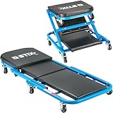Stix 2in1 Werkstatt Rollbrett LWS-36 - Montagerollbrett - Werkstatthocker bis 150kg - Rollliege - Werkstattliege - Werkstattrollbrett - Werkstatt-Liegewagen
