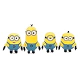 Famosa softies Minions Kuscheltier Plüschfiguren Bob, Otto, Kevin, Stuart und Dave 1 stück (1 stück)