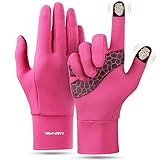 YANIKY Laufhandschuhe Touchscreen Handschuhe Herren Damen Leichte Sport Handschuhe Unisex Winddicht Winter Fahrradhandschuhe rutschfest Winterhandschuhe für Laufen Fahren Radfahren Joggen