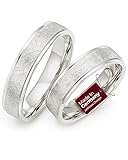 123traumringe Eheringe in 925 Silber I Partnerringe mit Etui & Gravur I Gravierbare Silberringe mit wählbarer Ringgröße 50-74 mm I Hochwertige Verlobungsringe in 5 mm Breite & 1,5 mm Stärke I S79