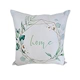 CB Home & Style Outdoor Garten Kissen Wasserabweisend Wasserfest 45 x 45 cm mit Füllung (Eucalyptus5)