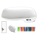 Tierwaage für Kleine Tiere, Hundewaage 15Kg (±1gram), LCD Digitale Katzenwaage mit 4 Wiegemodi (kg/oz/lb/ml), Kleine Digitalwaage Haustierwaage für Katzen,Haustiere, Küche (36 x 26cm)