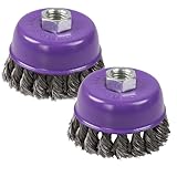 Topfbürste Ø 75 mm – Drahtbürste mit M14 Gewinde – für Winkelschleifer – Rostentfernung/Metallreinigung – Stahldraht, robust & langlebig