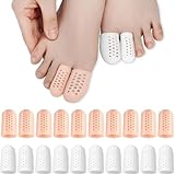 IBXWMNG 20 Stück Zehenschutz, Zehenkappen Zehenpolster Zehenschutzkappe Zehen Polster Zehenpflaster Anti Blasen Schutz Zehenschoner Silikon