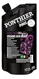 Ponthier BIO Acai-Frucht-Püree - 1x 1kg - Püree aus Acai-Beeren aus dem Amazonas, frei von Farb- und Konservierungsstoffen, für Acai Bowls, Acai Smoothies, Eis, Dessert, Porridge (1er)