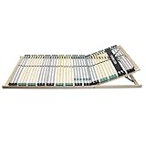 Sleepneo Lattenrost aus Buchenholz, extra Stabiler Lattenrost 90x200, bis 200Kg, Lattenrost Kopfteil verstellbar, 7 Zonen Lattenrost mit 42 Latten, Made in Germany