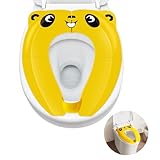 Faltbarer Baby-Toilettensitz, Toilettenadapter für Kinder Toilettensitzbezug, Toilettensitz WC Sitzbezüge rutschfest spritzwassergeschützt faltbar für Reisen Jungen und Mädchen mit Aufbewahrungstüte