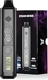 Vaporizer Cannabis verdampfer IOUQ KIT kräuter verdampfer Keramische Heizkammer LCD Display Bildschirm unterstützt weed e zigarette präzise Temperaturregelung (Carbon Black)