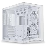Lian Li O11 Dynamic Mini V2 Flow PC-Gehäuse Weiß | Kompakter ATX Midi-Tower mit Zwei-Kammer-Design, Tempered Glass und modularem Aufbau - 5 Lüfter vorinstalliert