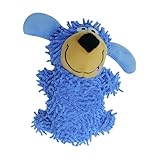 Interaktives Plüsch-Hundespielzeug – weich, stabil | Quietschendes Kauspielzeug für Welpen, eingebauter Quietscher, lustiges Spielen, ideal für Welpen, kleine und mittelgroße Hunde, zum Apportieren