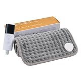 Elektrische Wärmematte - Wärmematte Für Den Bauch - Tragbare Elektrische Heizdecke Mit Verstellbarer Temperatur & Auto Abschaltung | Für Rücken Nacken Schultern Periode Menstruation Beine Mama Papa Fr