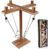 RNHDLY Ring Toss Hook und Ring Indoor, Toss Haken und Ring Spiel, Ring Toss Game Ringwurfspiel Erwachsene, Hook and Ring Toss Battle Game, Interaktives Haken Ring Wurfspiel für Home Party(4 Leute)