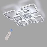 STCH Deckenlampe LED Deckenleuchte 100W, Wohnzimmer Lampe Decke Dimmbar Modern Deckenbeleuchtung mit Fernbedienung Bürodeckenleuchten,Küchenlampe Deckenleuchte für Schlafzimmer Küche Flur Büro
