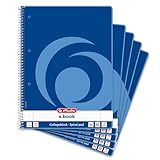 Herlitz Collegeblock x.book A4, Lineatur 27, 80 Blatt, Rand innen und außen, 5 Stück