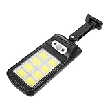 TOVINANNA Outdoor Solar Wandleuchte mit Bewegungsmelder Abs Material Weißes Licht Wetterfeste Gartenbeleuchtung für Terrasse und Hof