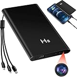 Yadayuki Mini Kamera,Kleine Kamera ohne WLAN,HD 1080P Tragbare Powerbank überwachungskamera,Mini Kamera mit Akku Outdoor 5000mAh mit Nachtsicht und 3-in-1-Ladekabel für das Aufladen von Mobilgeräten