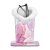 Fintie Brillenhalter/Sonnenbrillen aufbewahrung aus Premium Kunstleder - Desktop Nachttisch Brillenständer Plüsch gefüttert Brillenablage Brillenetui