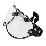XKCMGSI Motorradbrille Bunte Vintage-Retro-Motorradbrille Blasenvisier Außenreiten Für Halbgesichtshelme UV-Schutz Windschutzscheibe(11 Star Yellow)