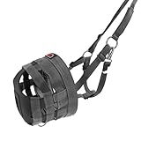 BARN & STABLE Pferde-Weide-Maulkorb für einfaches Atmen, bequemer Maulkorb Weiden für Pferde mit verstellbaren Riemen, Schnallen, geeignet zur Vorsorge von Laminitis