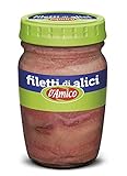 D'Amico Filetti di Alici Sardellenfilets in Sonnenblumenöl Sardellen 80g