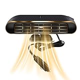 Auto Heizung, 12V Tragbare Auto Heizung Anti-Fog 120W C-Zigarette L-ighter Defogger Ventilator, 2 in 1 Schnelle Heizung/Kühlung Auto Defroster für schnelles Aufheizen Auftauen