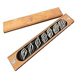 Werkhaus Organizer Mini Das Arcanum-Würfel-Set Spiel Graviertes Metall-Würfel-Set Hollow DND RPG MTG-Spiel-Würfel-Set Würfel-Spiel für Familie und Freunde 7PC Stifte Halter in (Silver, One Size)