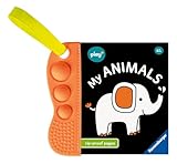 Ravensburger Play+ Infant & Toddler - Flip & Pop: My Animals: teething book