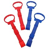 Parliky 4 Stück Pack Turnringe aus Verstärktem Material Bunte Klimmzugringe mit Weichen Griffen Laufringe für Kleinkinder Zur Kräftigung und Koordination Im Kinderzimmer