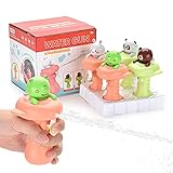 Goldmax 4 Stück Kinder-Cartoon-Tierspielzeug-Wasserpistole Leistungsstarke Kleine Wasserpistole Mit Saugleistung Party, Garten, Strand, Schwimmspielzeug, Badespielzeug