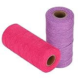 Stickgarn, 2 Stück, Webgarn, 8/4 Kettenstrick, Teppichdecke, Reine Baumwolle, Spinnen, Nähzubehör, Ledergarn, Nähgarn, Garnrolle für Lederhandwerk,
