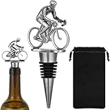 LULLEA Fahrrad Geschenke, Fahrrad Weinflaschenverschluss, Fahrrad Deko Weinstopfen für Weinflaschen, Wein geschenke für Männer, Weihnachts Vatertagsgeschenk Geburtstagsgeschenk für Radfahrer