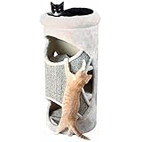 Trixie 43376 Cat Tower Gracia, 85 cm, lichtgrau/grau-meliert, 1 Stück (1er Pack)